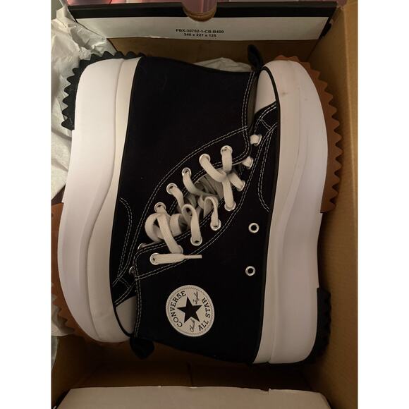 NEW Converse Run Star Hike High Black Unisex Size 8.5M / 10W 166800C - Picture 5 of 6